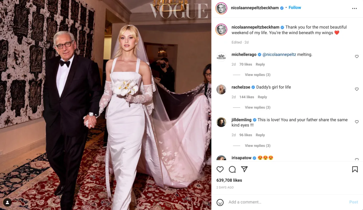 الصورة التي نشرتها نيكولا بيلتز