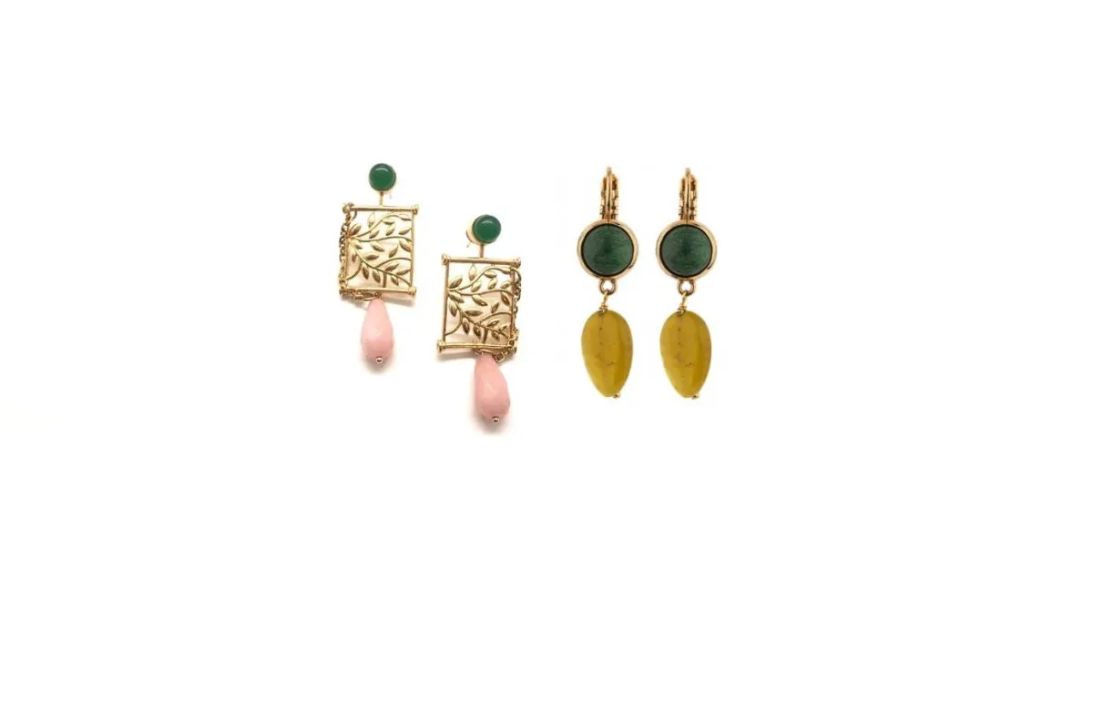 موديلات أقراط بحجر اليشم 2022