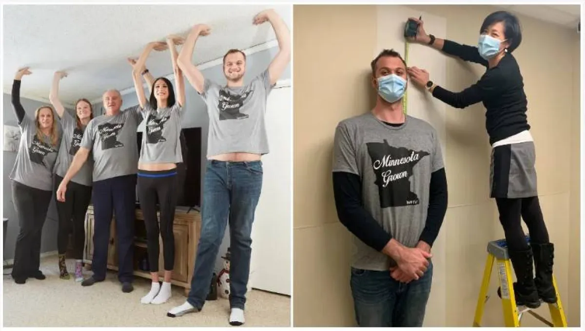 عائلة طويلة القامة 