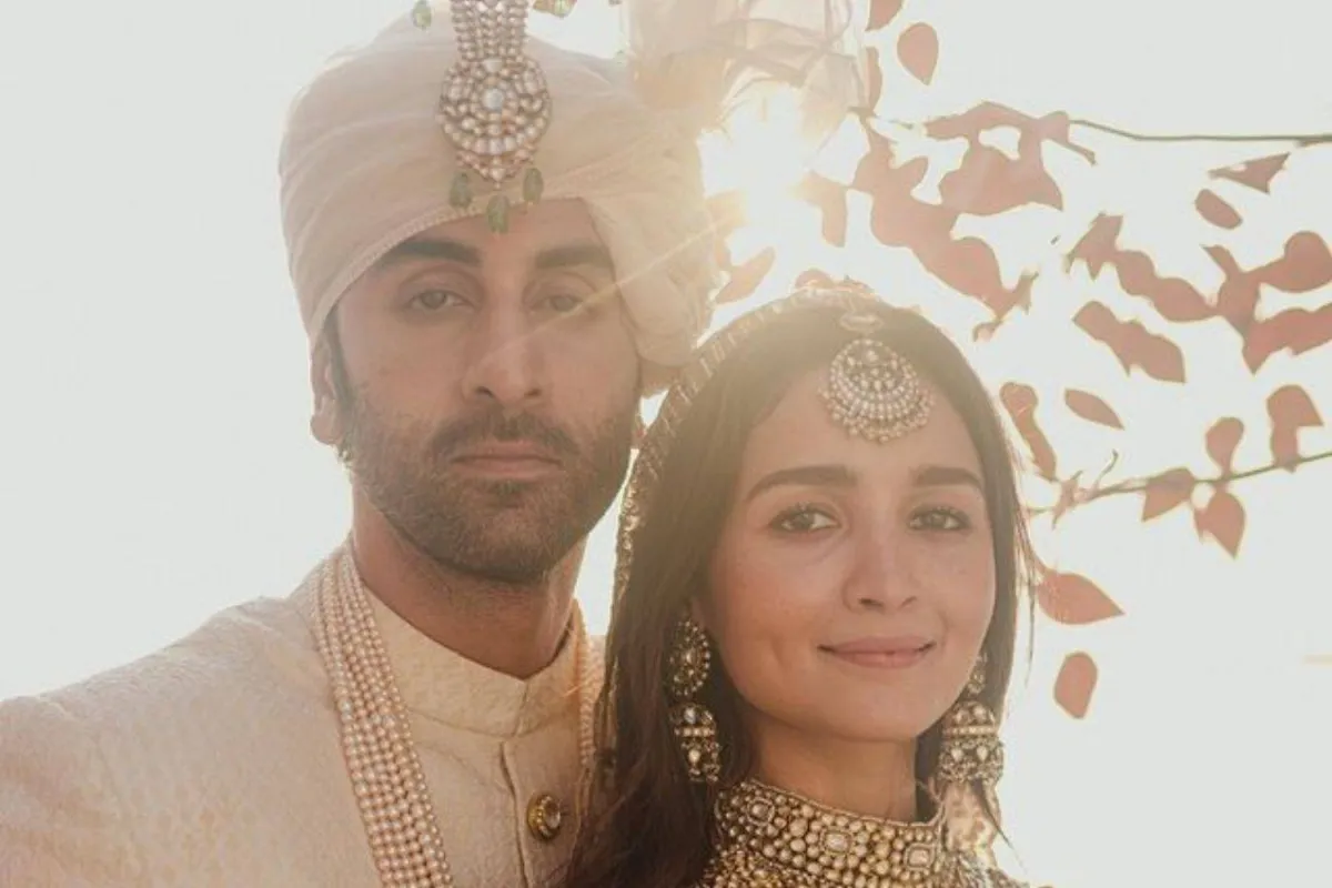 زفاف عليا بهات ورانبير كابور- الصورة من حساب عليا بهات على إنستغرام