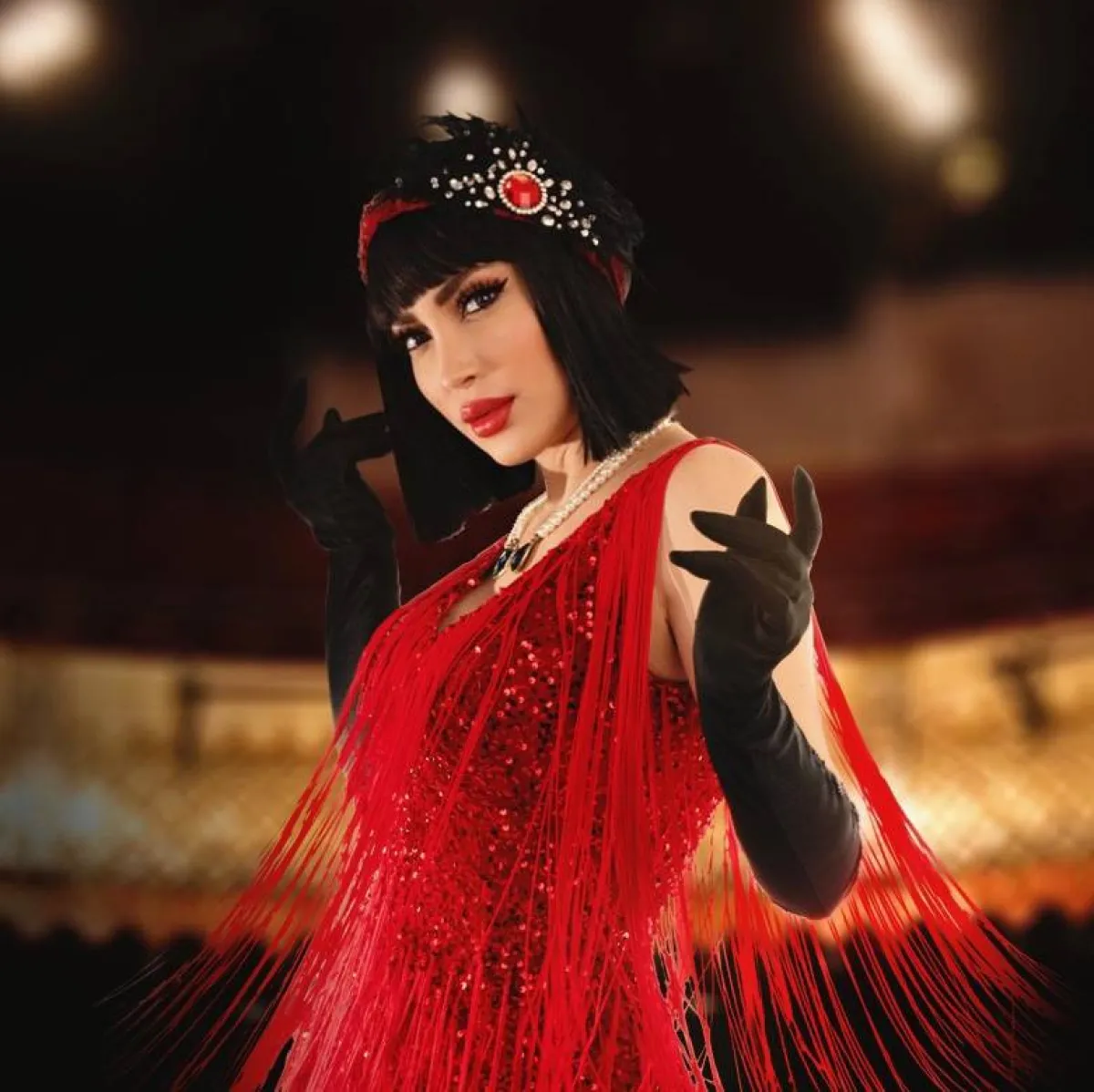 نسرين طافش من المسلسل - الصورة من حسابها على فيسبوك