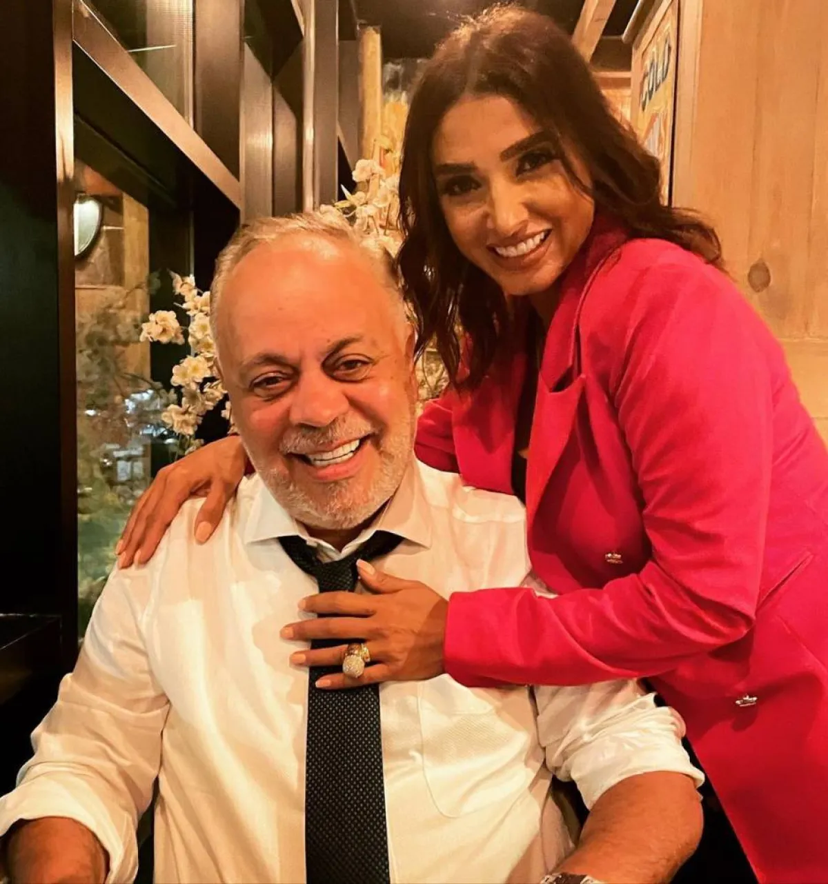 روجينا وزوجها أشرف زكي - الصورة من حسابها على إنستغرام