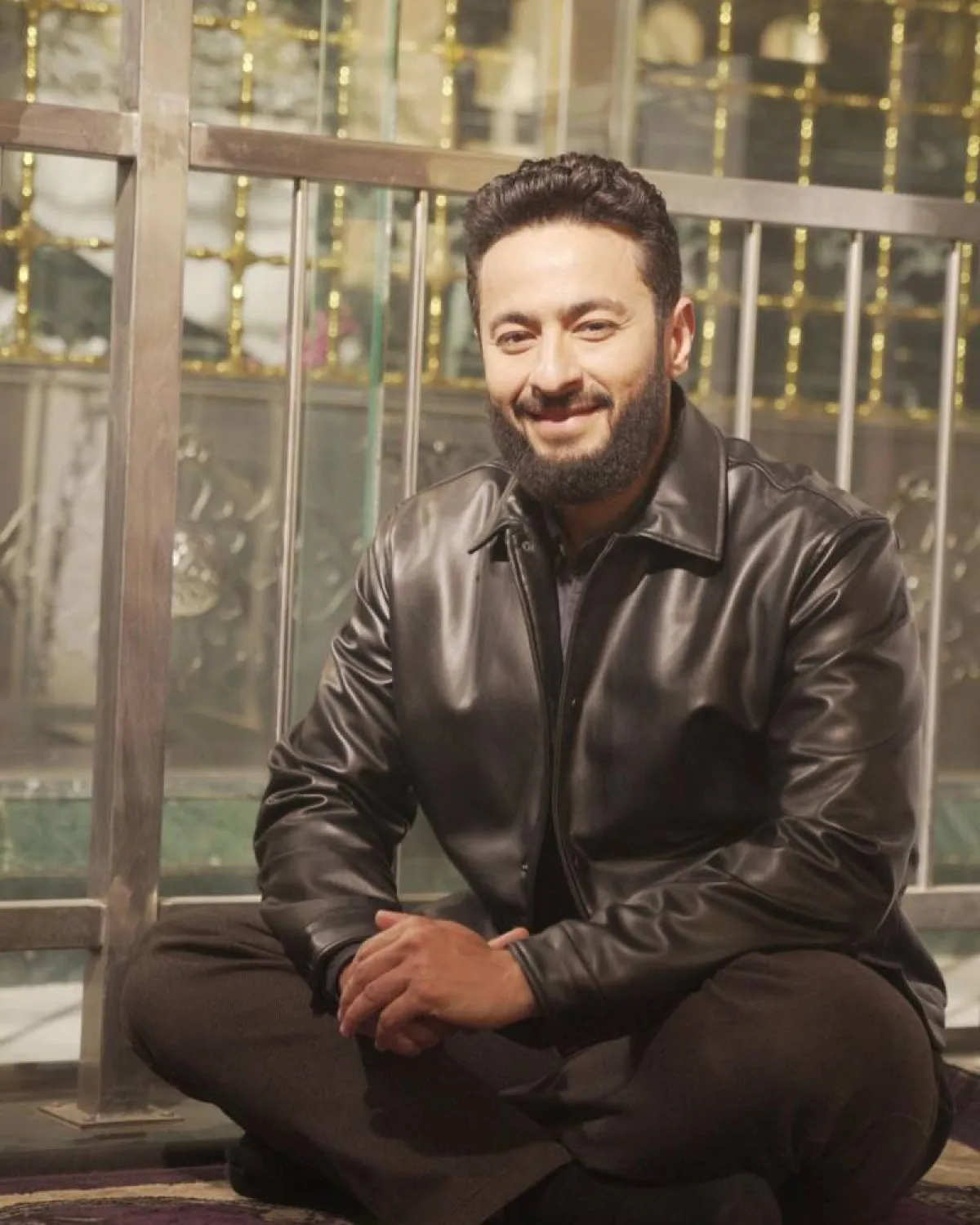 حمادة هلال من كواليس مسلسل  " المداح2"- صورة من حسابه الرسمي على موقع " انستغرام"