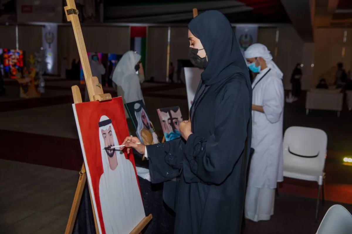 الاحتفال بيوم الفن العالمي. الصورة من "وام"