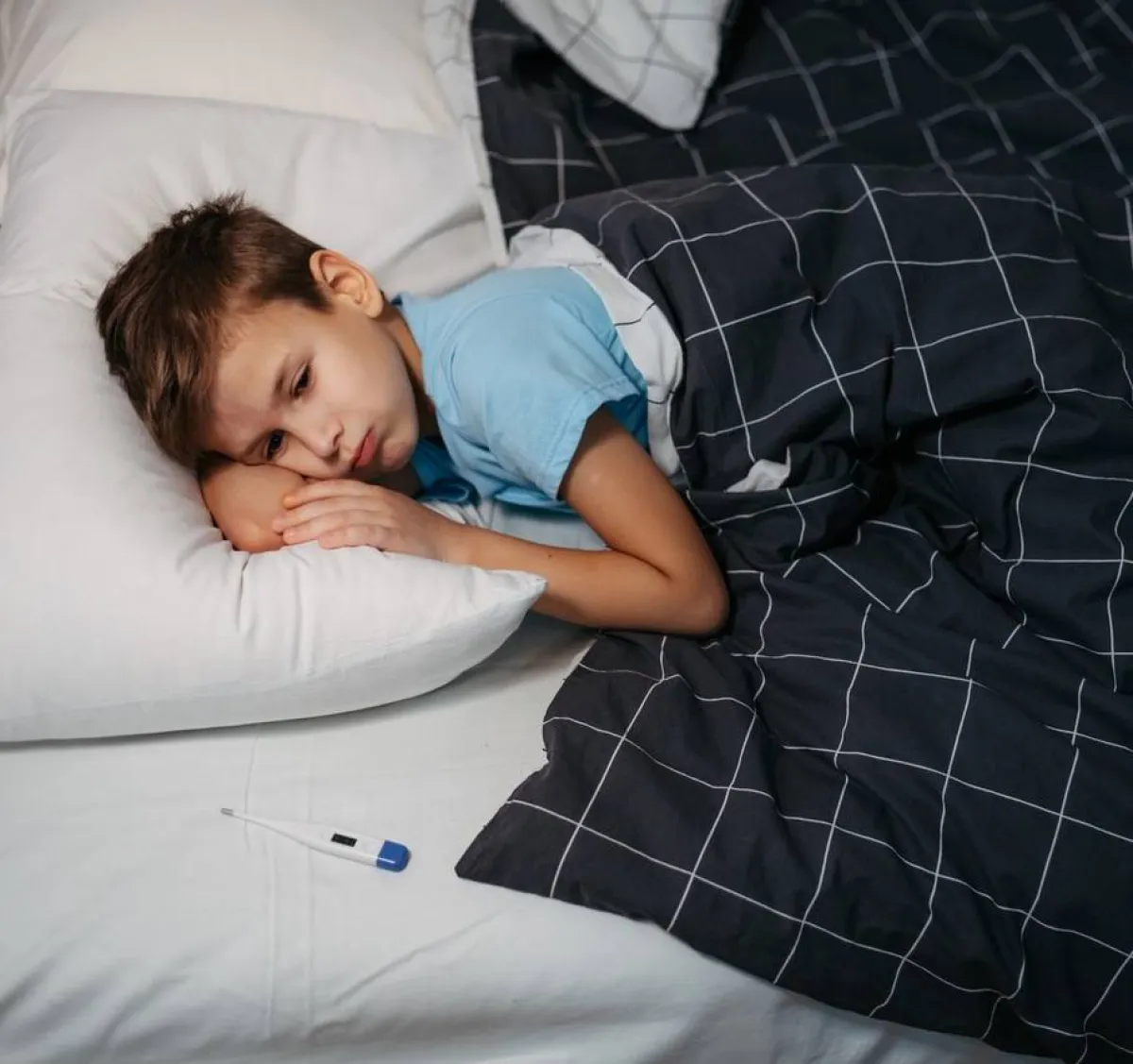 صورة لطفل مريض