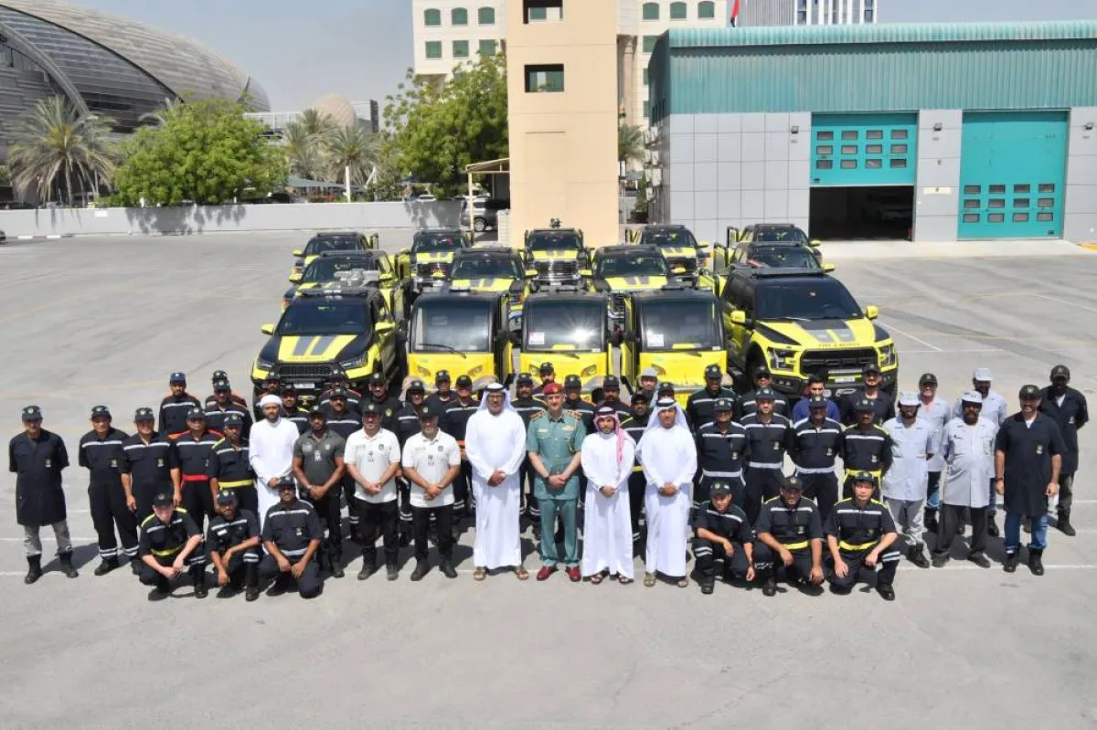 دفاع مدني دبي. الصورة من تويتر الدفاع المدني