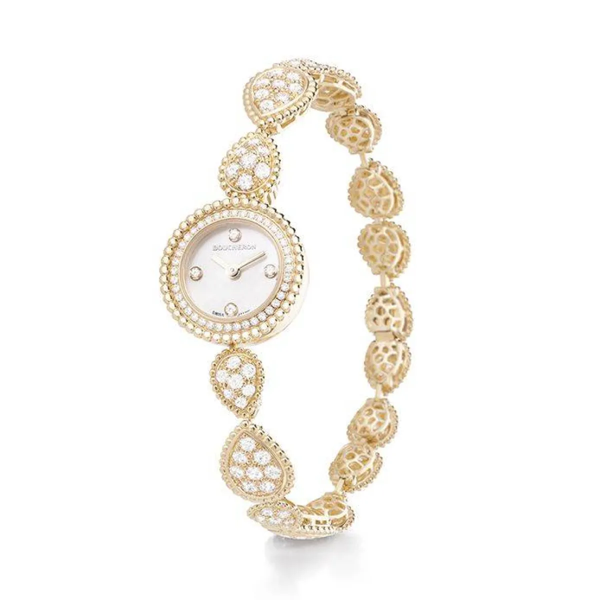 ساعة يد للنساء مرصعة بالألماس من بوشرون Boucheron