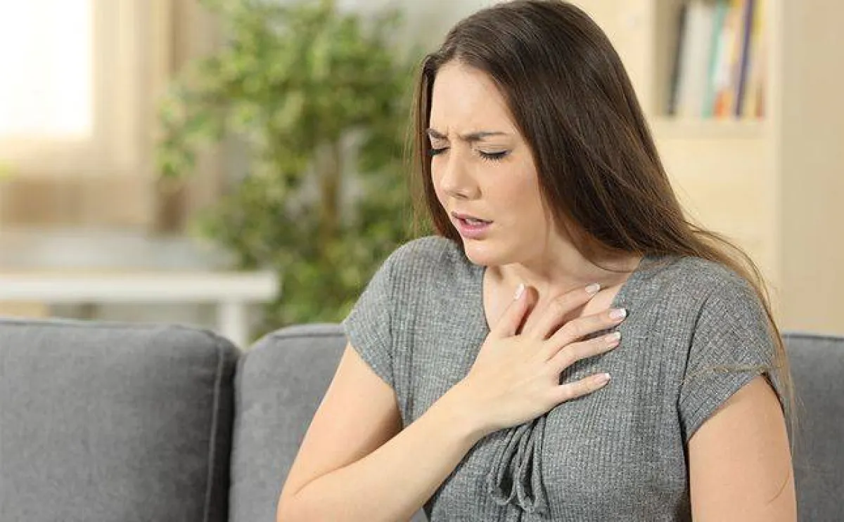 صورة لحامل تشكو الربو