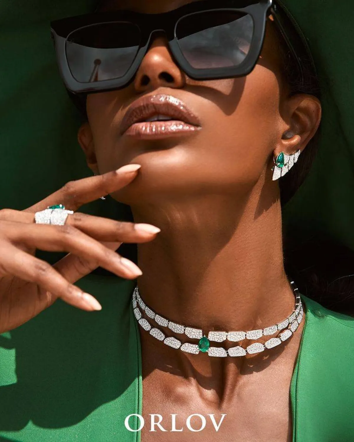 أقراط CROCO DREAM Skin Diamond Earrings من مجوهرات ORLOV