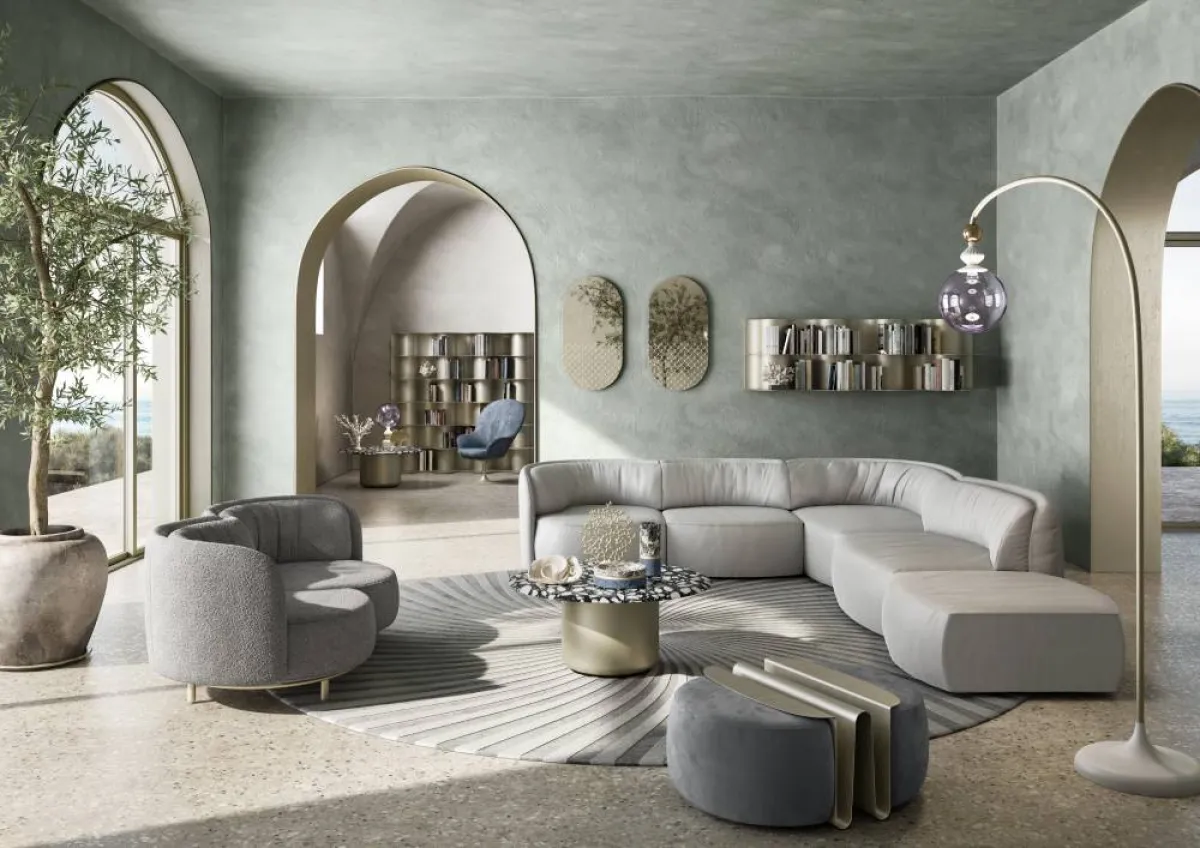 ديكورات صيفية في غرف المعيشة العصرية 