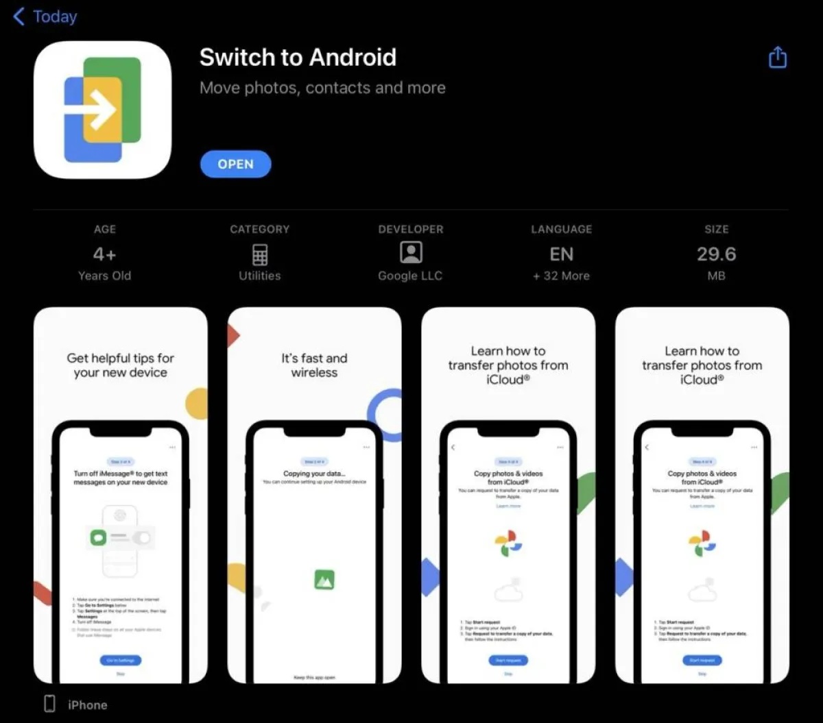 صورة تطبيق التحويل إلى أندرويد