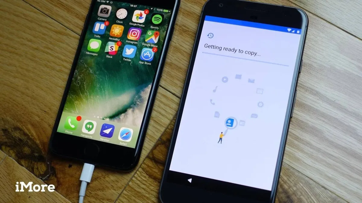 صورة نقل بيانات آيفون إلى أندرويد