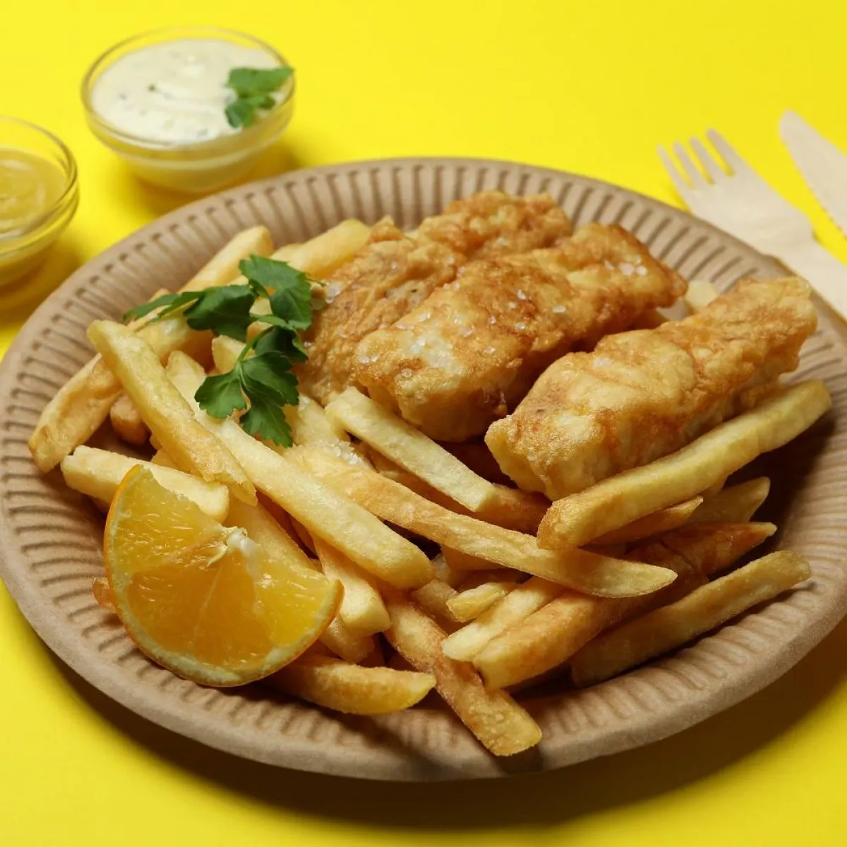 صورة لطبق من السمك