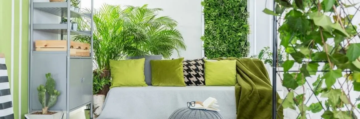  اللون الأخضر الطبيعي في المنزل يُسعد ساكنيه 