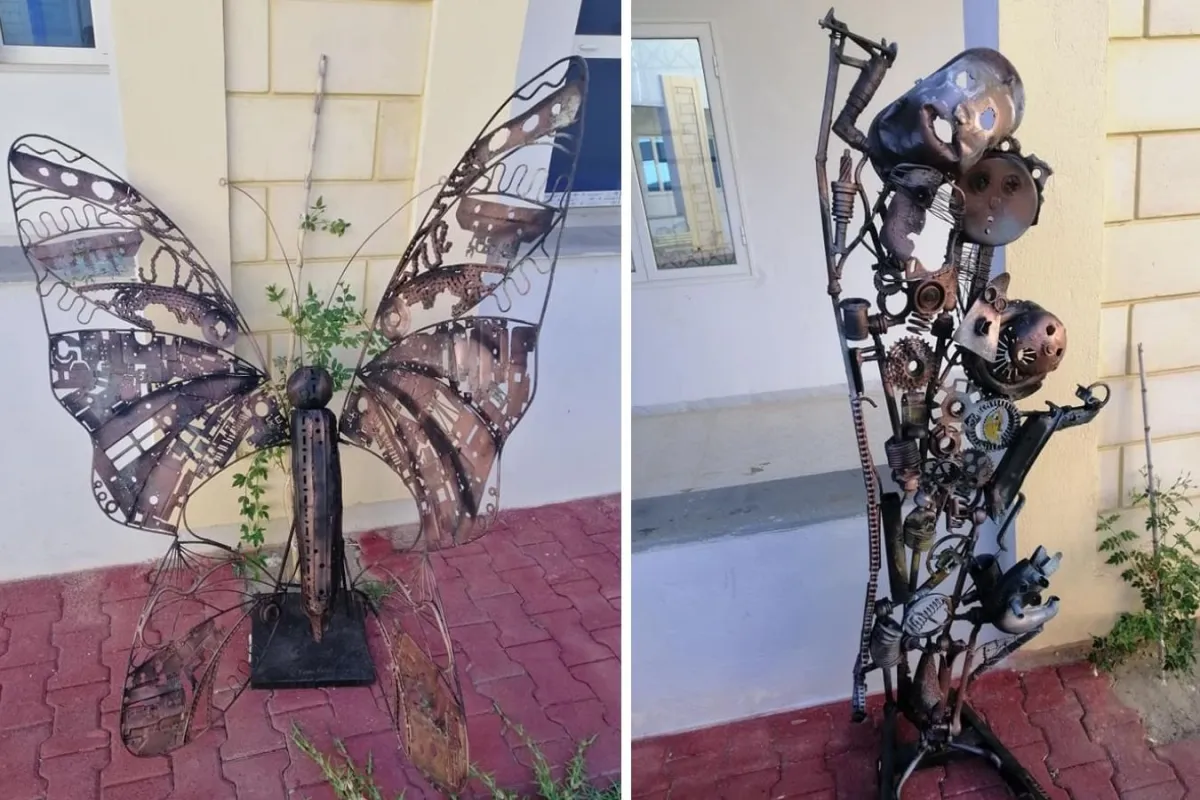 تونسي يحول "الخردة" إلى تحف فنية