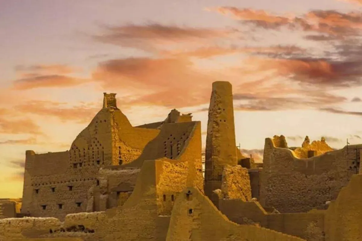 صورة تظهر الدرعية مصدر الصورة وكالة الأنباء السعودية واس