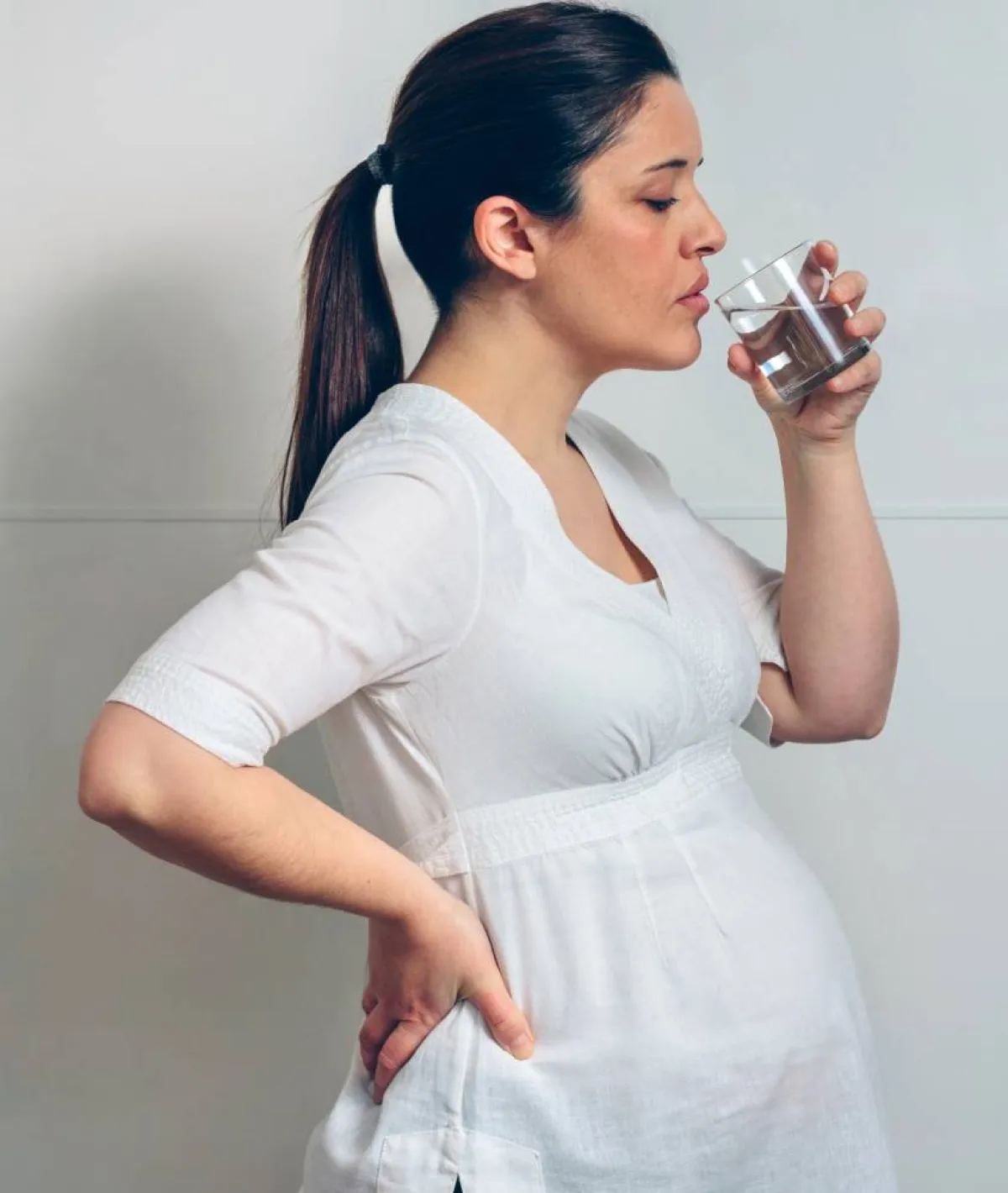 صورة لحامل  في شهرها الأخير 