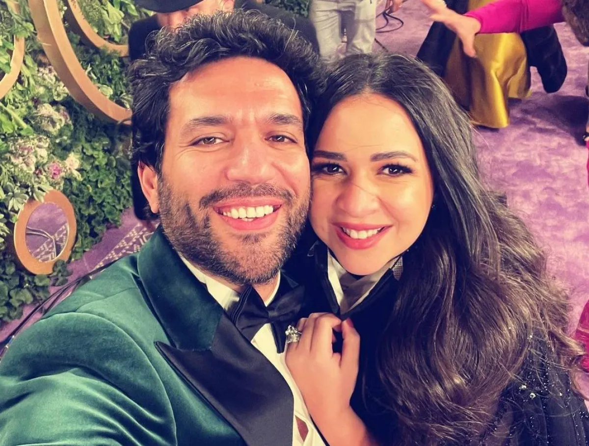 حسن الرداد وإيمي سمير غانم - الصورة من حساب حسن على إنستغرام