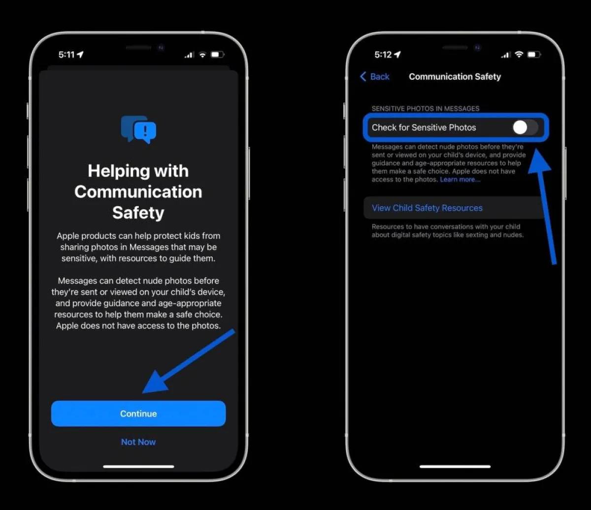صورة لطريقة تفعيل ميزة أبل الجديدة