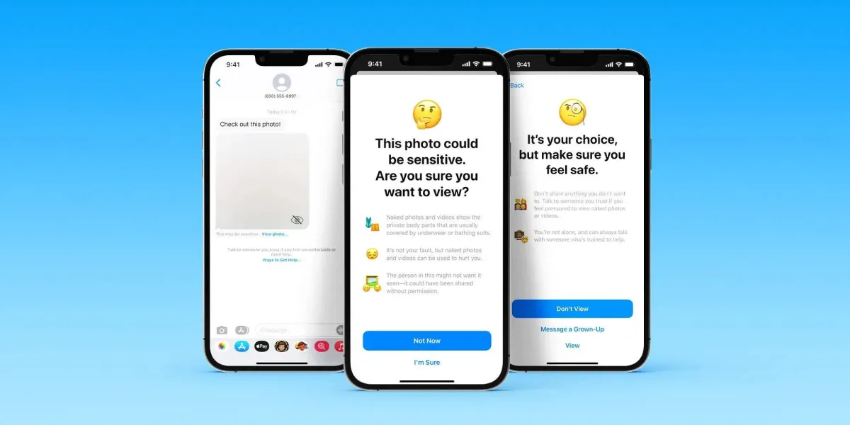 صورة لخاصية أمان الاتصال في الرسائل