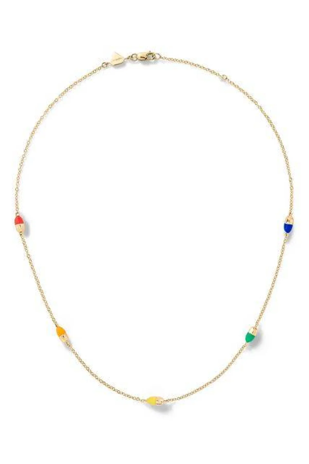 سلسلة مُزينة بالاناميل من أليسون لو Alison Lou