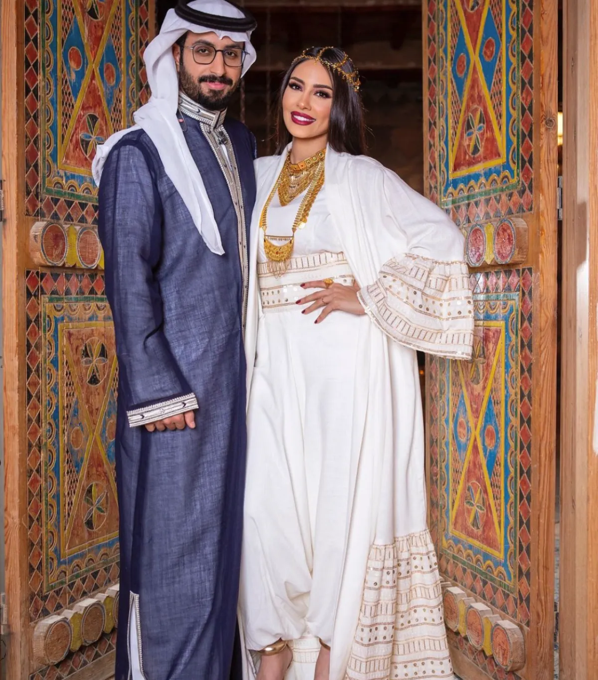 الهام علي وزوجها في ليالي رمضان - الصورة من حسابها على الانستجرام