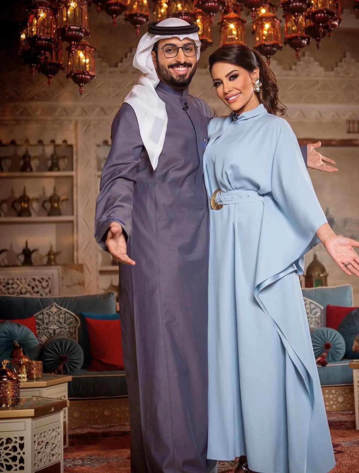 الهام علي وزوجها في ليالي رمضان - الصورة من حسابها على الانستجرام