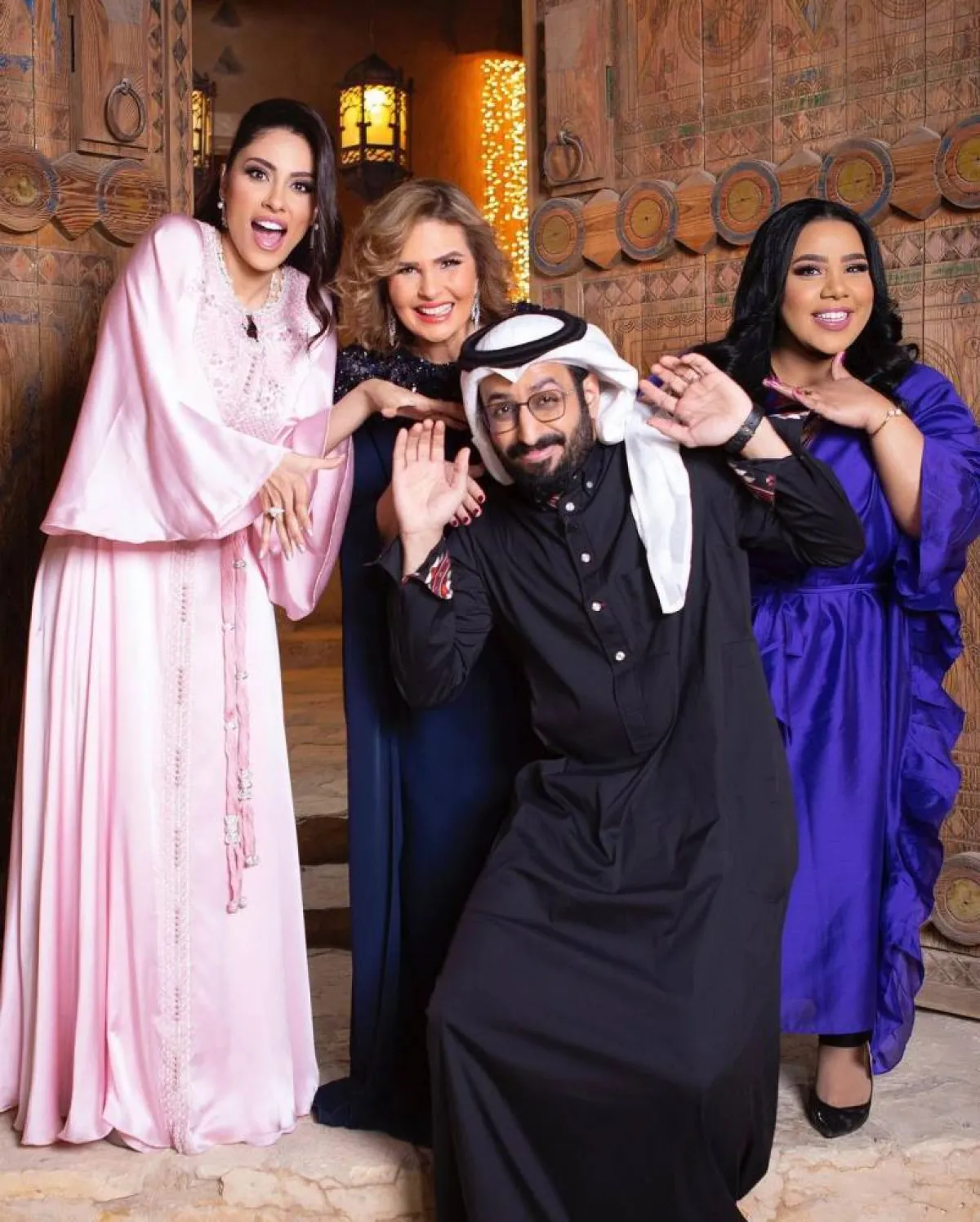 يسرا وإلهام علي وخالد صقر وشيماء سيف - الصور من حساب إلهام علي على انستغرام