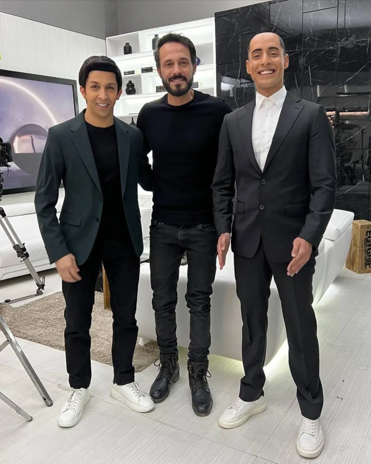 يوسف الشريف وعمرو وهبة وهشام جمال - الصورة من حساب هشام جمال على انستغرام