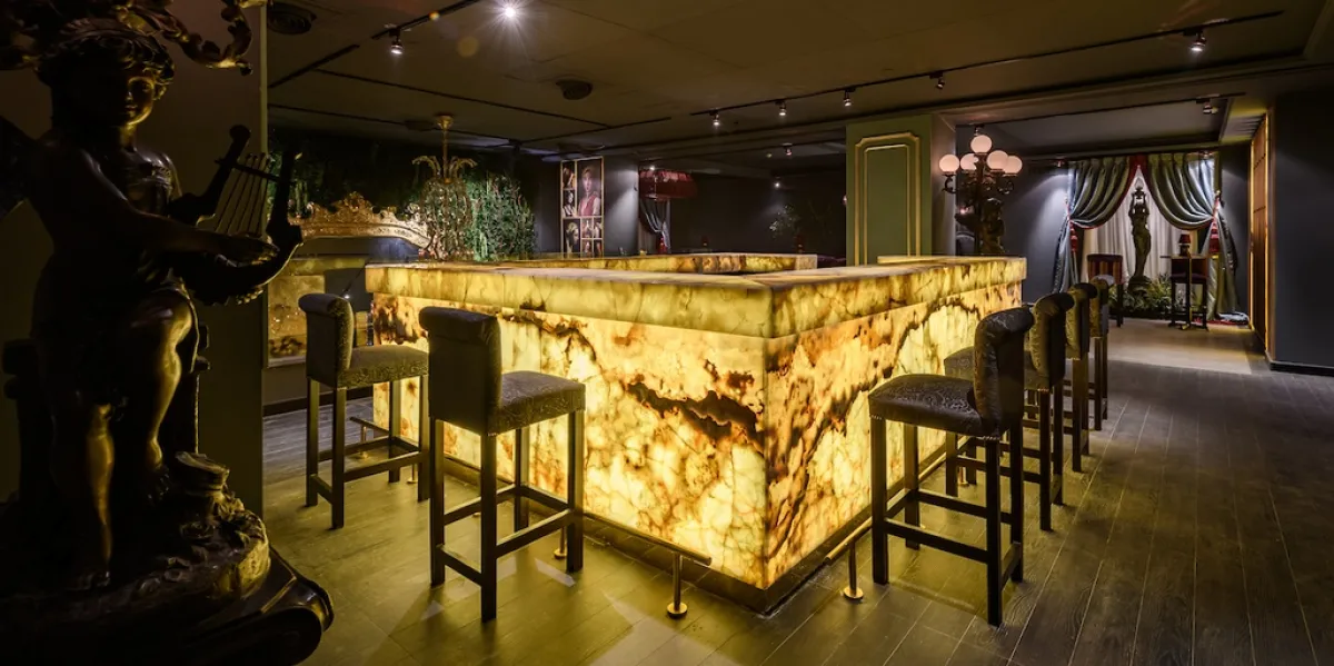 الصورة من أعمال المهندسة نهال زكي التصميميّة في القطاع السياحي، بمصر