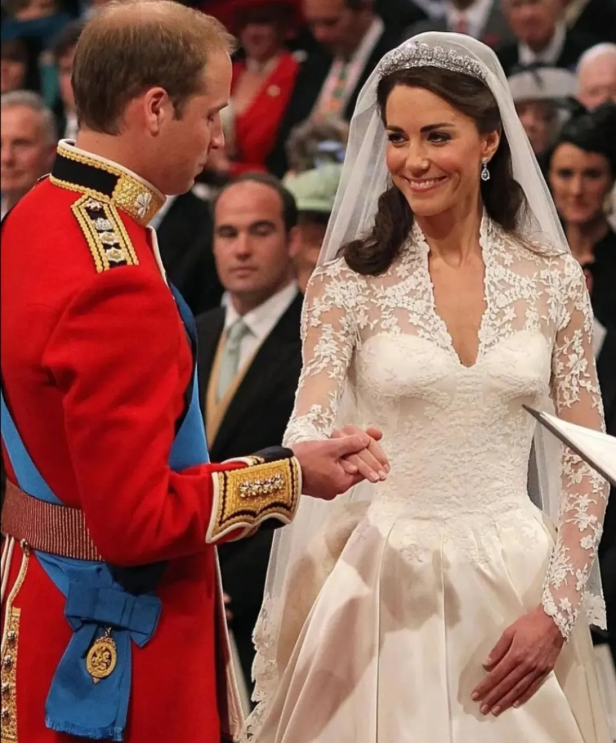 الأمير ويليام وكيت ميدلتون في حفل زفافهما-الصورة من حساب Europe Royals على إنستغرام