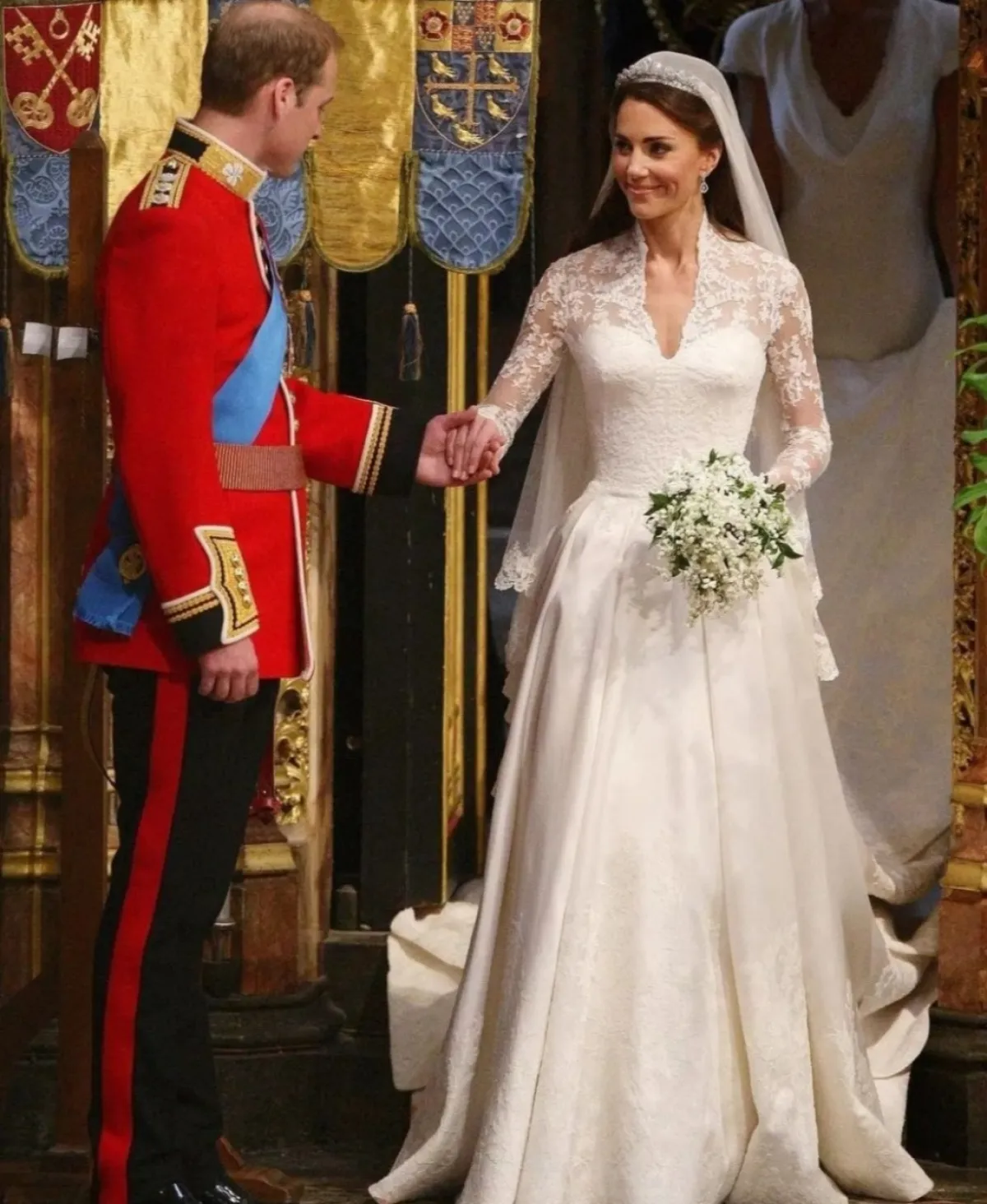 الأمير ويليام وكيت ميدلتون في حفل زفافهما-الصورة من حساب Europe Royals على إنستغرام