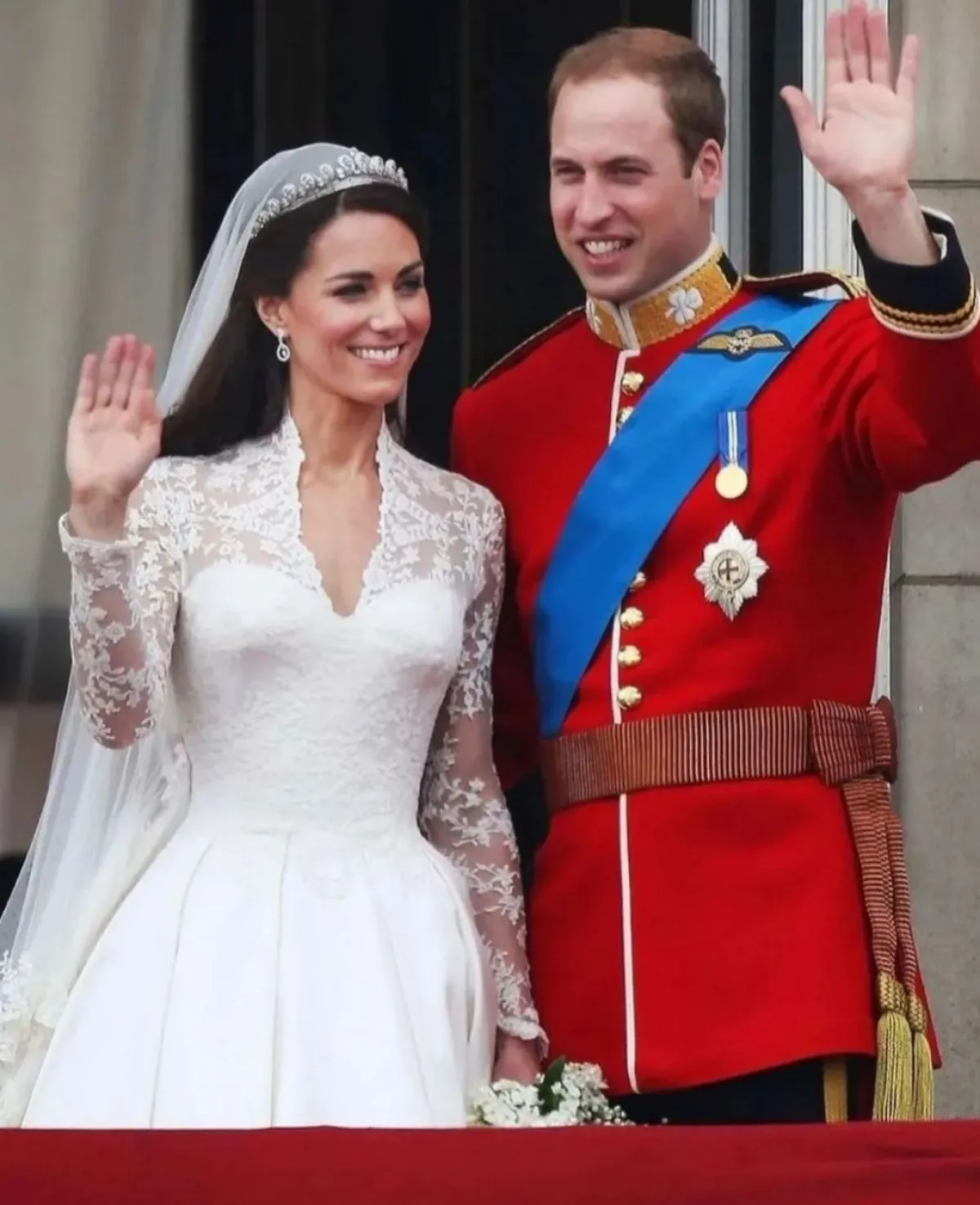 الأمير ويليام وكيت ميدلتون في حفل زفافهما-الصورة من حساب Europe Royals على إنستغرام