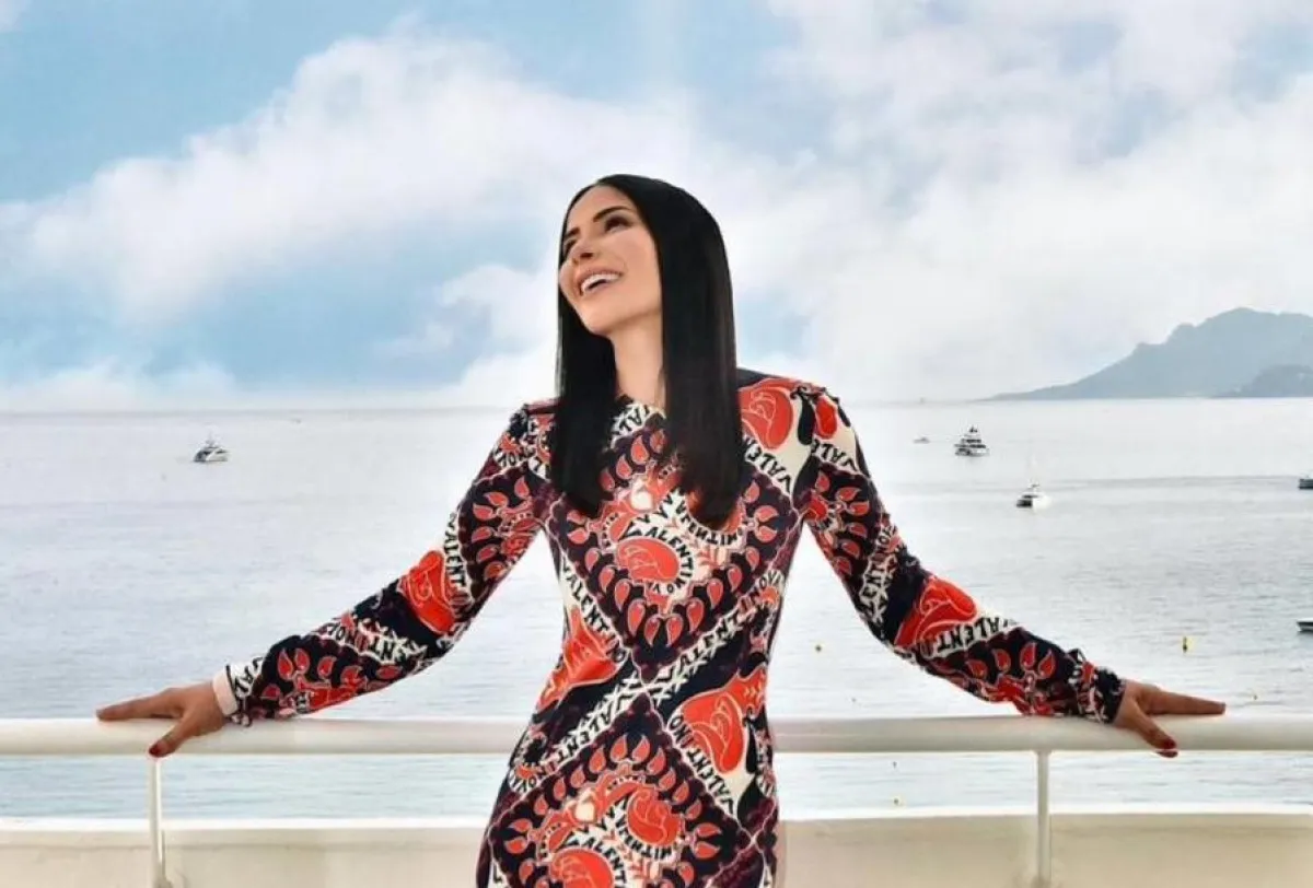 منى زكي في مهرجان كان - الصورة من حسابها على انستغرام