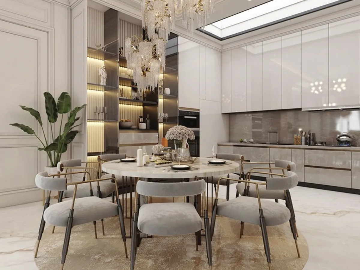 الإنارة جزء لا يتجزأ من تصميم المطبخ المعاصر