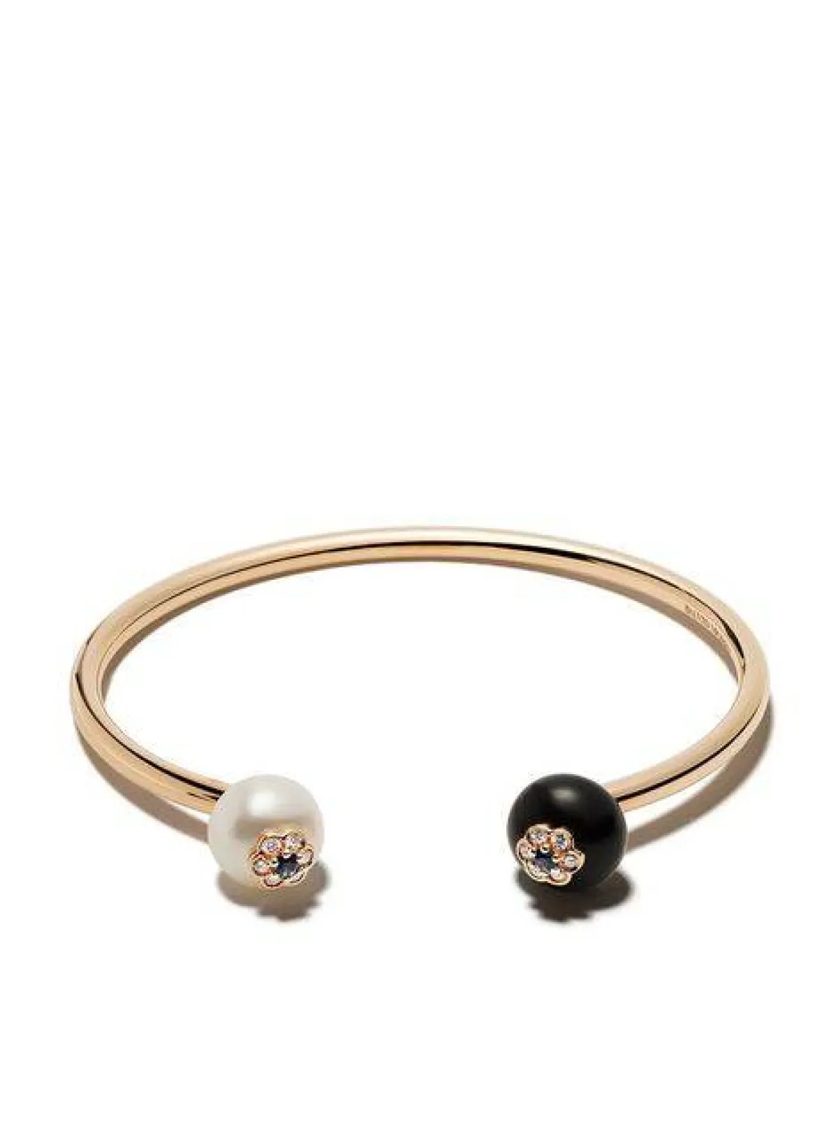 سوار مُزين باللؤلؤ الأسود من ديفيد موريس David Morris