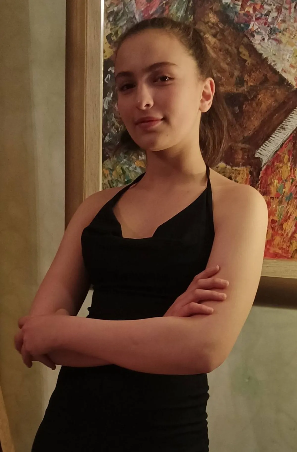 التونسية، إيناس السّنوسي، تلميذةٌ في معهد ثانوي