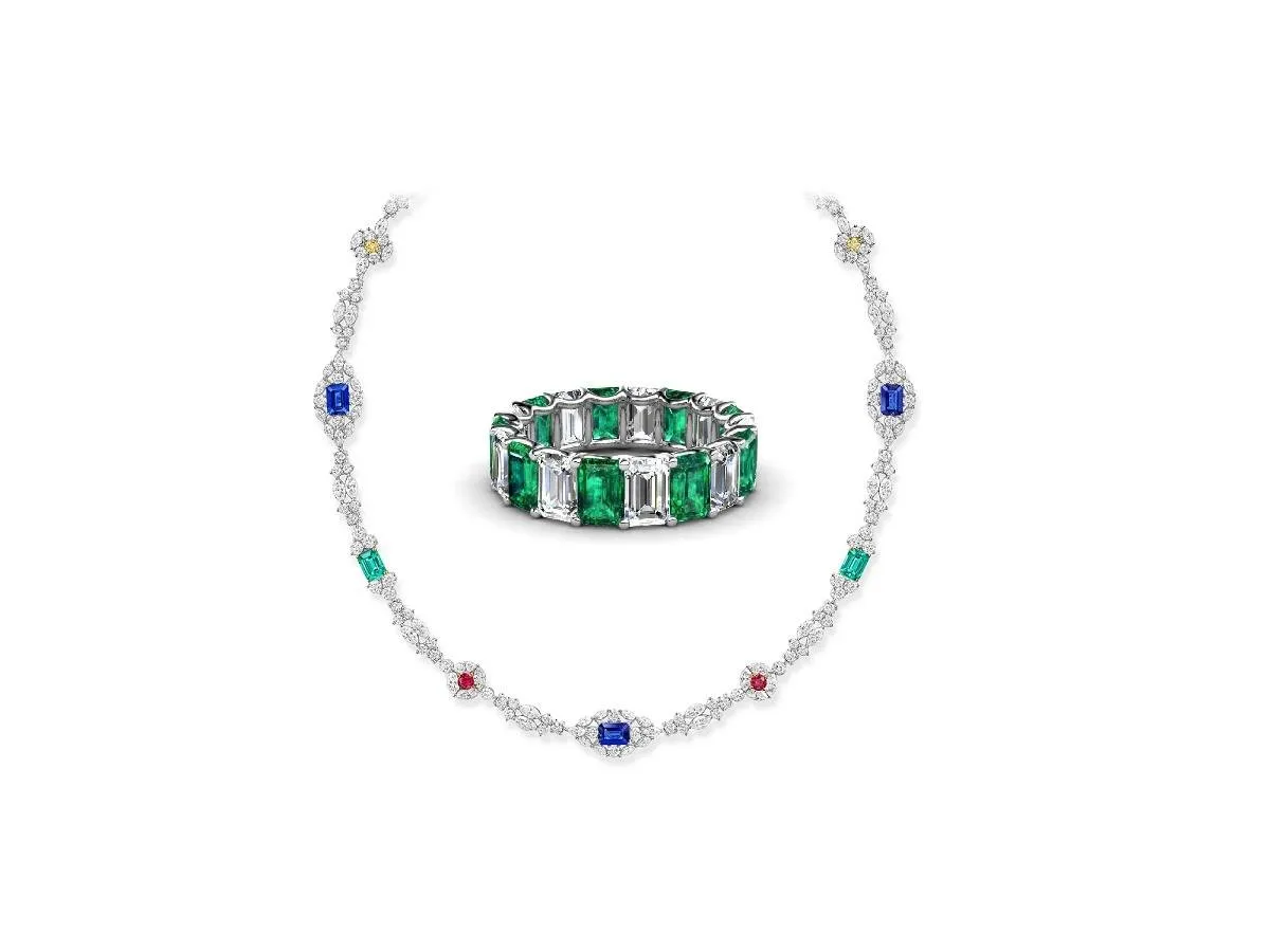 مجوهرات مرصعة بالزمرد لإطلالة فاخرة لعروس عيد الفطر