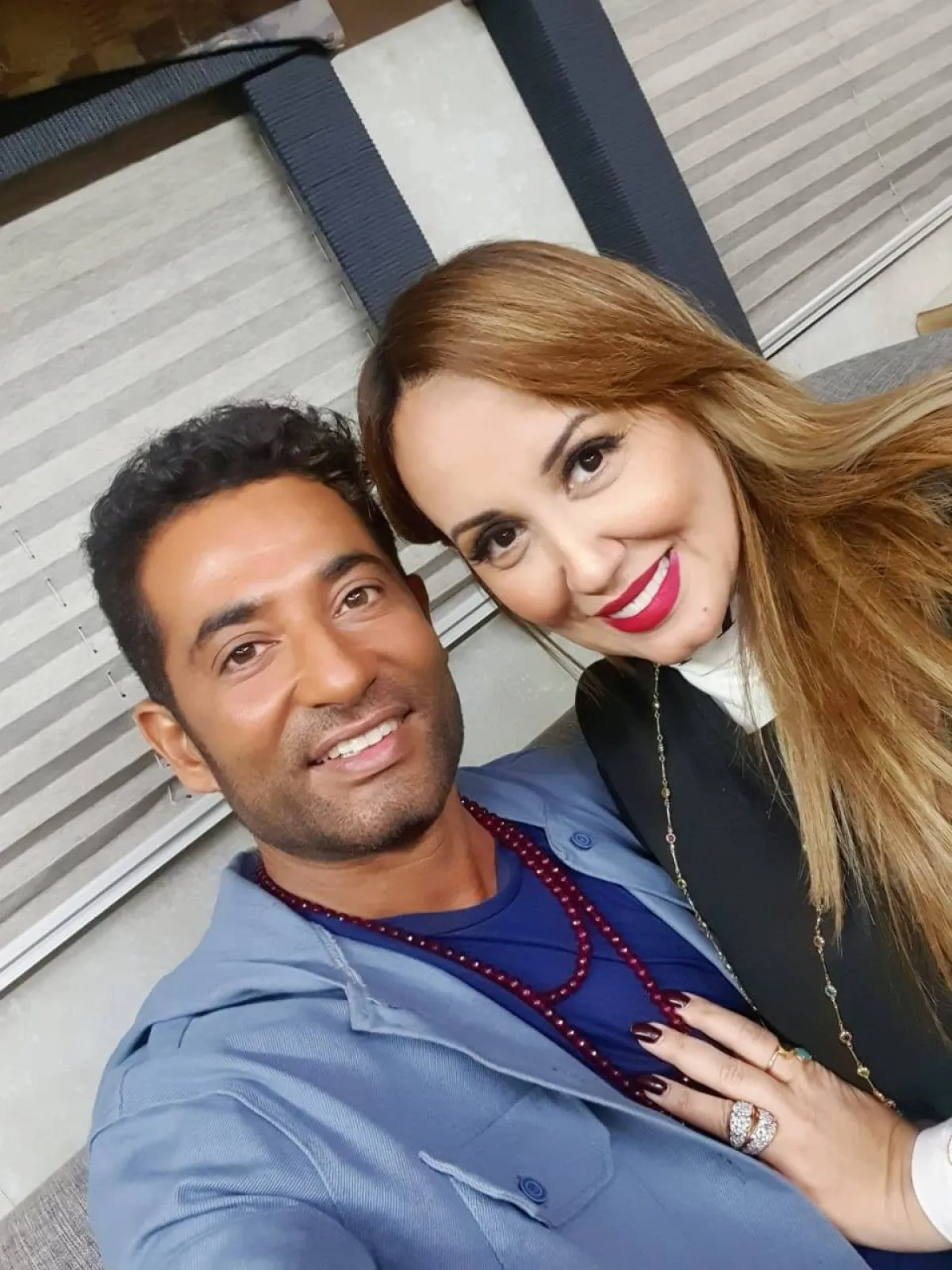 عمرو سعد وزوجته شيماء فوزي- الصورة من حسابها على انستغرام