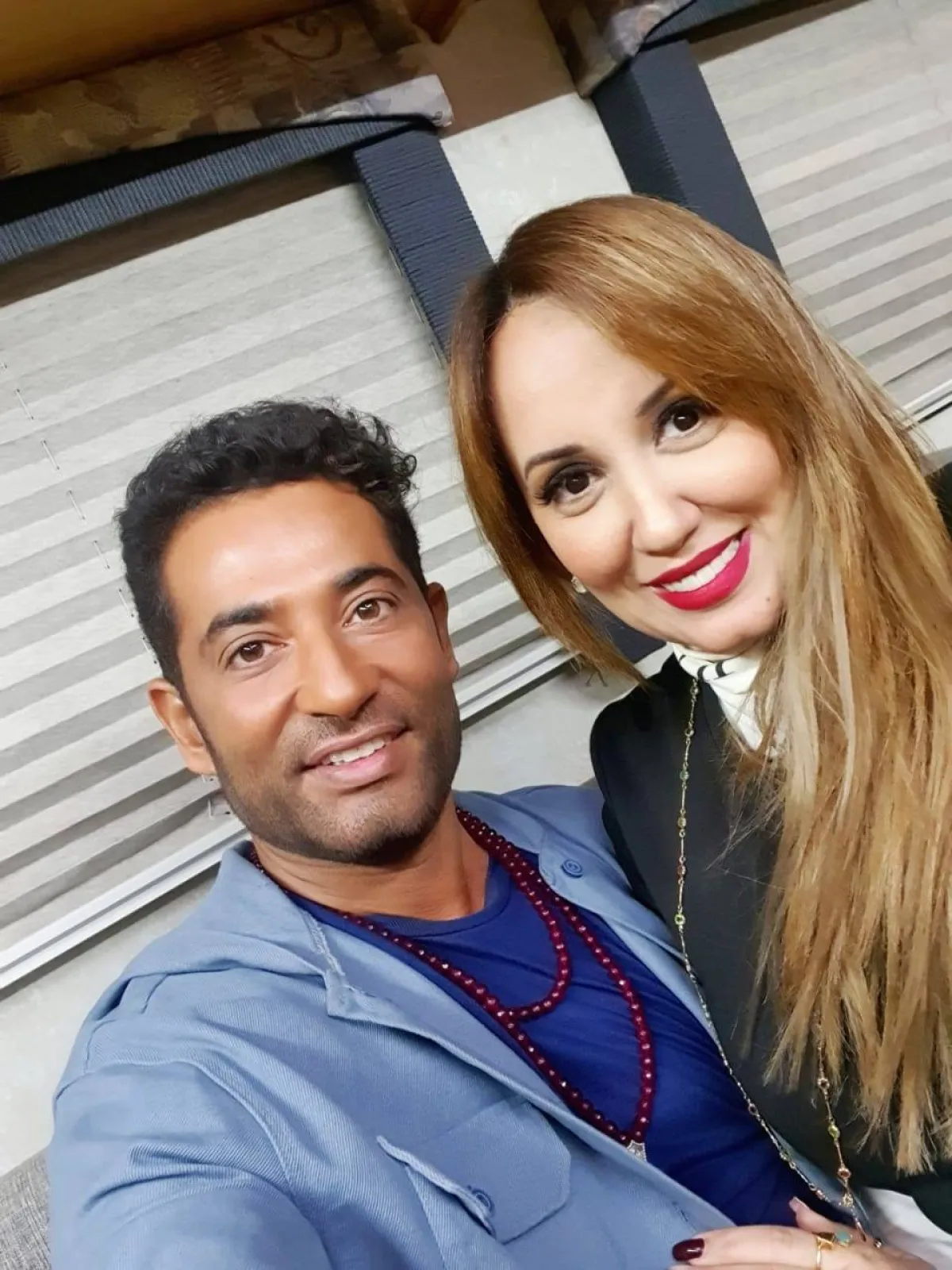 عمرو سعد وزوجته شيماء فوزي- الصورة من حسابها على انستغرام