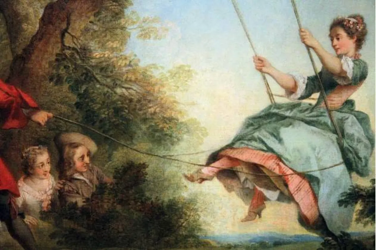 فتاة تتأرجح