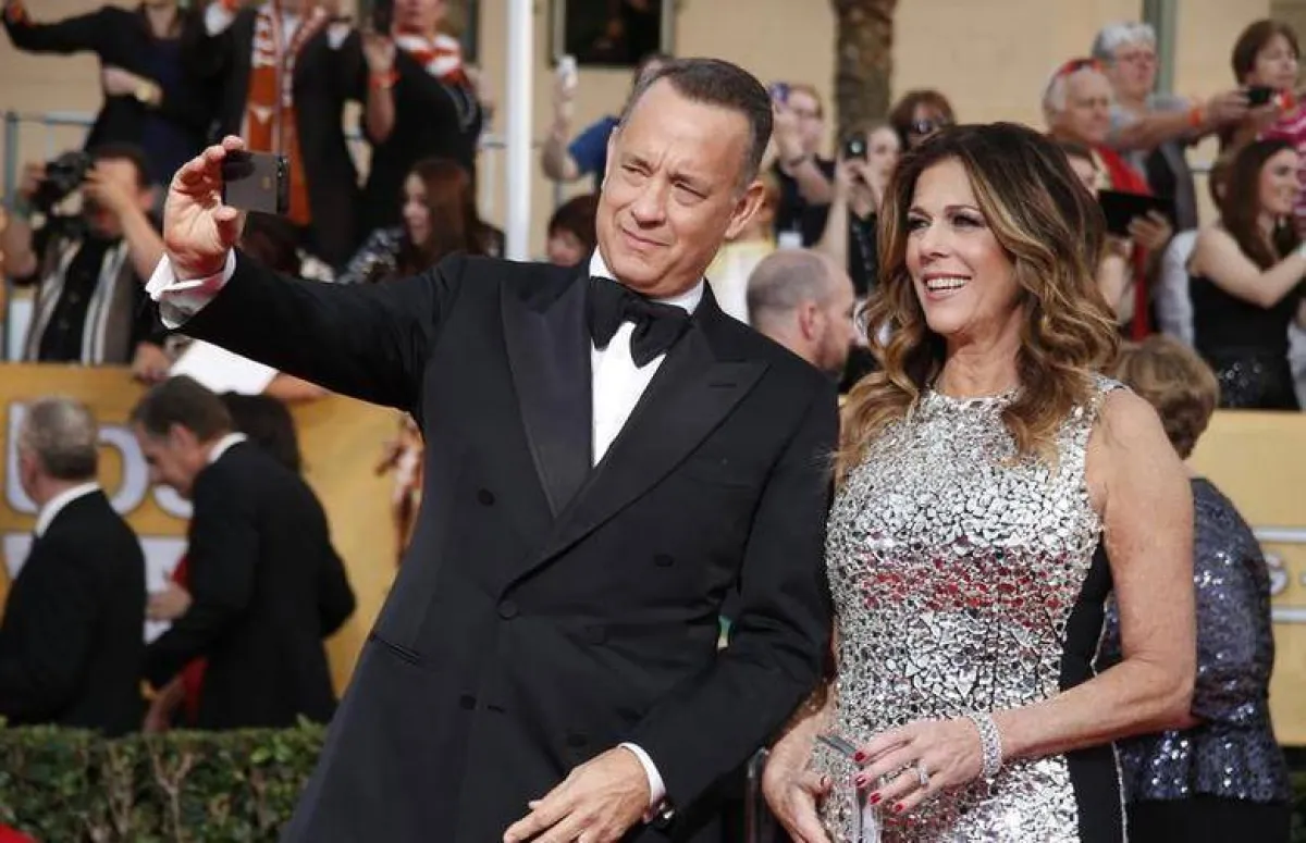 توم هانكس وزوجته ريتا ويلسون- الصورة من وكالة رويترز