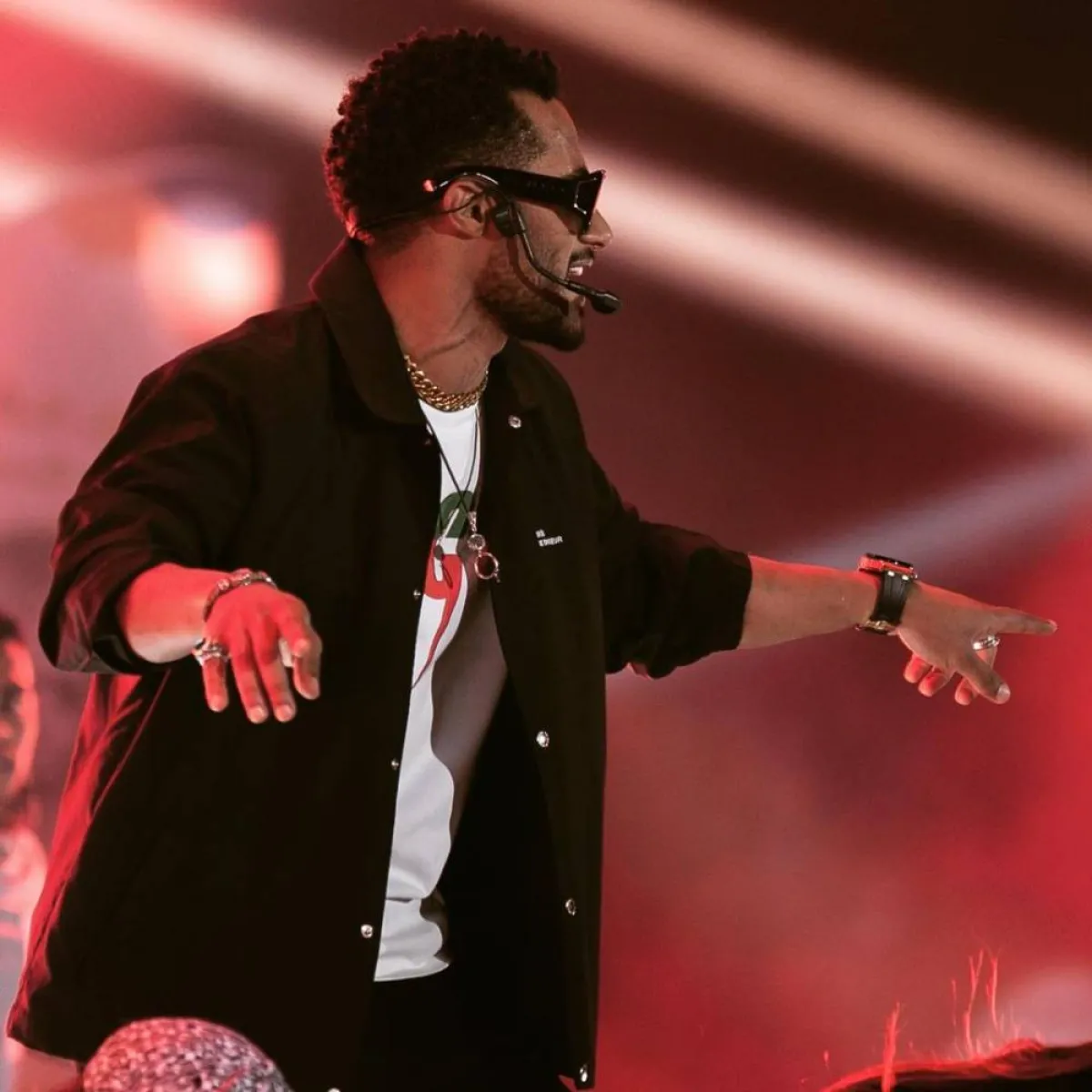 بروفة حفل محمد رمضان في "جدة" - صورة من صفحة محمد رمضان على موقع " انستغرام"