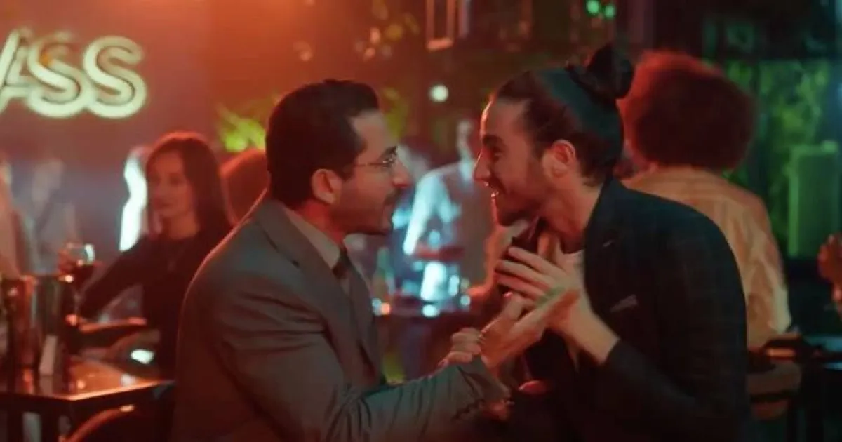 أحمد مالك برفقة أحمد حلمي من كواليس فيلم  " واحد تاني " - الصورة من حساب أحمد مالك على موقع " انستغرام" 