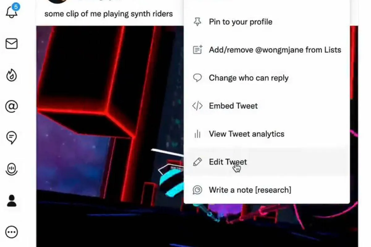 صورة تكشف إضافة زر التعديل على تويتر