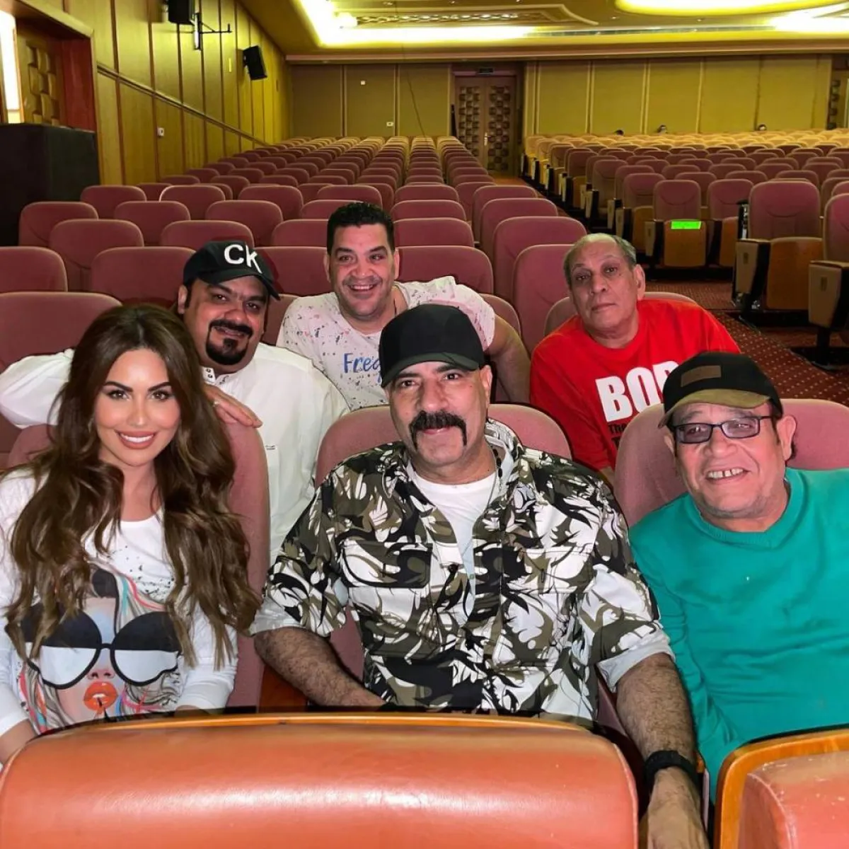 مي سليم ومحمد سعد - صورة من حسابها على إنستجرام