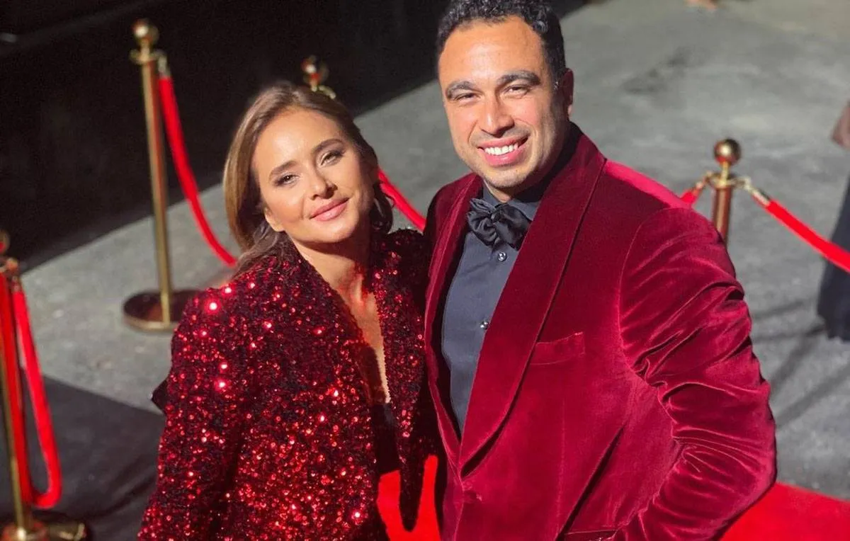 نيللي كريم وزوجها هشام عاشور - الصورة من حساب نيللي على انستغرام