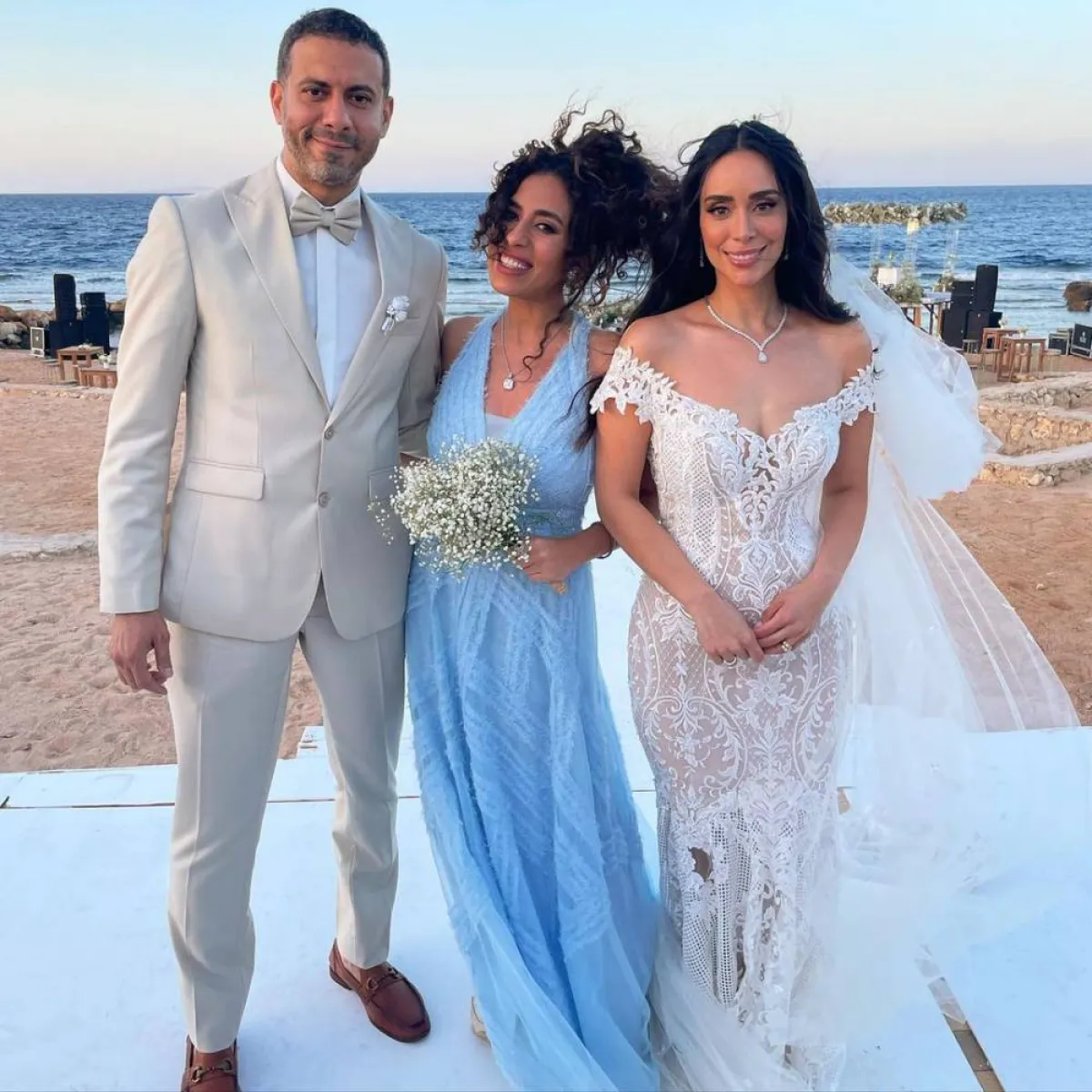 محمد فراج وبسنت شوقي - صورة من حساب منة القيعي على إنستجرام