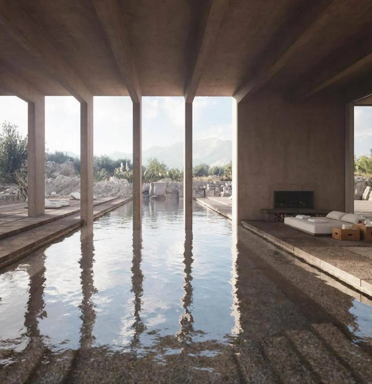 واجهة فيلّا شمس مستلهمة من العلاقة بين الموسيقى والهندسة