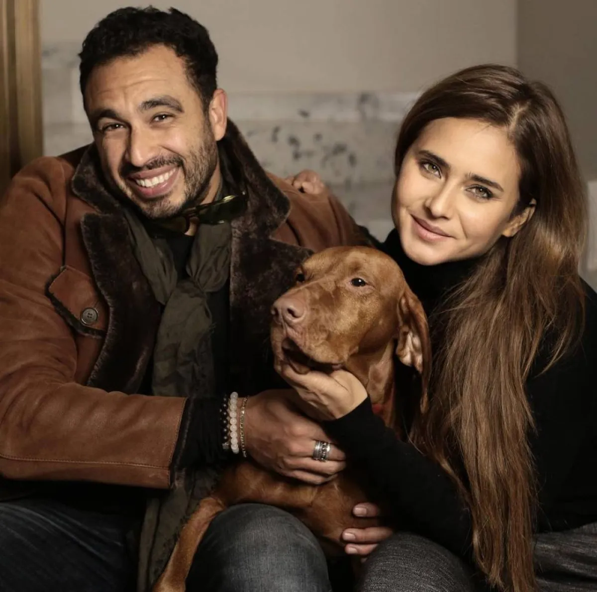 نيللي كريم وزوجها - صورة من حسابها على إنسغترام